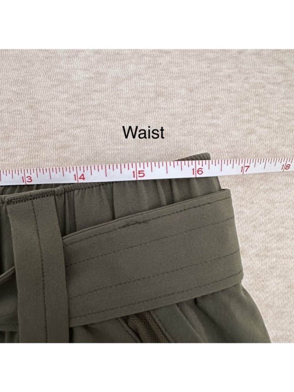 Eddie Bauer Sport Women's Size L US Green High Rise Elastic Waist Shorts - Picture 6 of 9